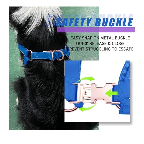 Soft Leather No Pull Dog Harness, Size XS - Picture 8 of 10